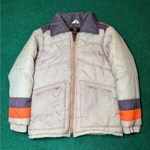 Vintage 70s Richman Brothers Winter Ski Snow Outdoor Full Zip Puffer Jacket